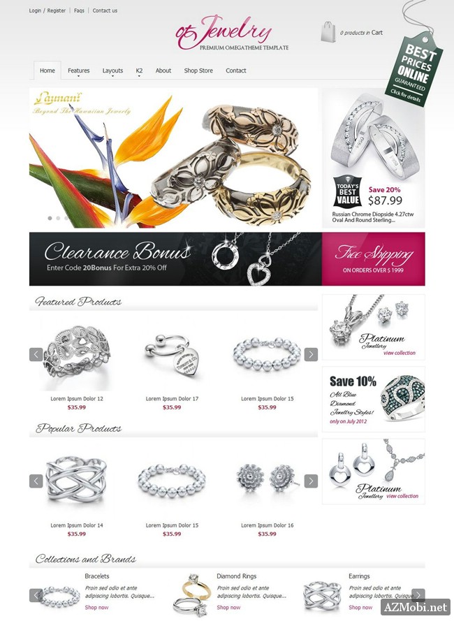 OT Jewelry - Jewelry Store Joomla Template