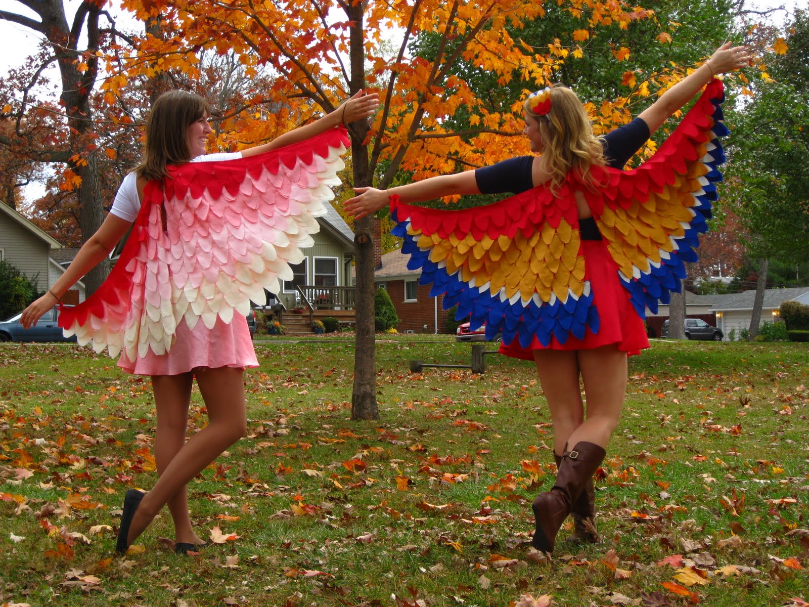 all dressed up and nowhere to go: Birds of a Feather Costume Tutorial