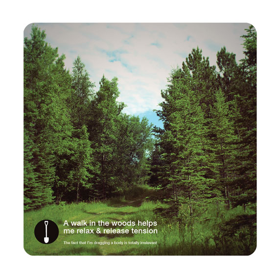 It's About Art and Design Humorous Walk In The Woods Poster