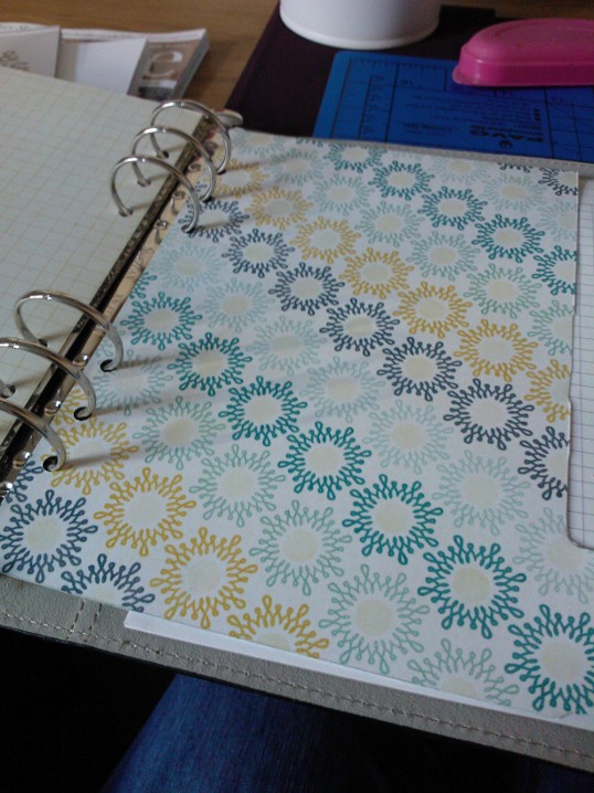 jagged little thoughts Creative Filofax homemade dividers