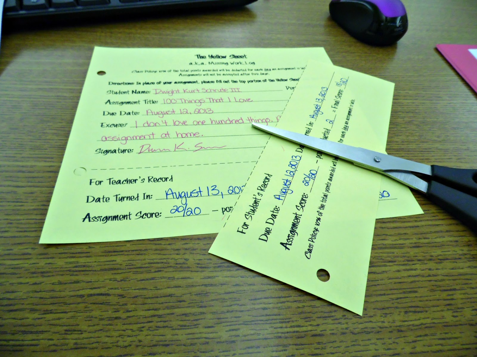 Eat. Write. Teach. The Yellow Sheet in Detail (with a guest appearance