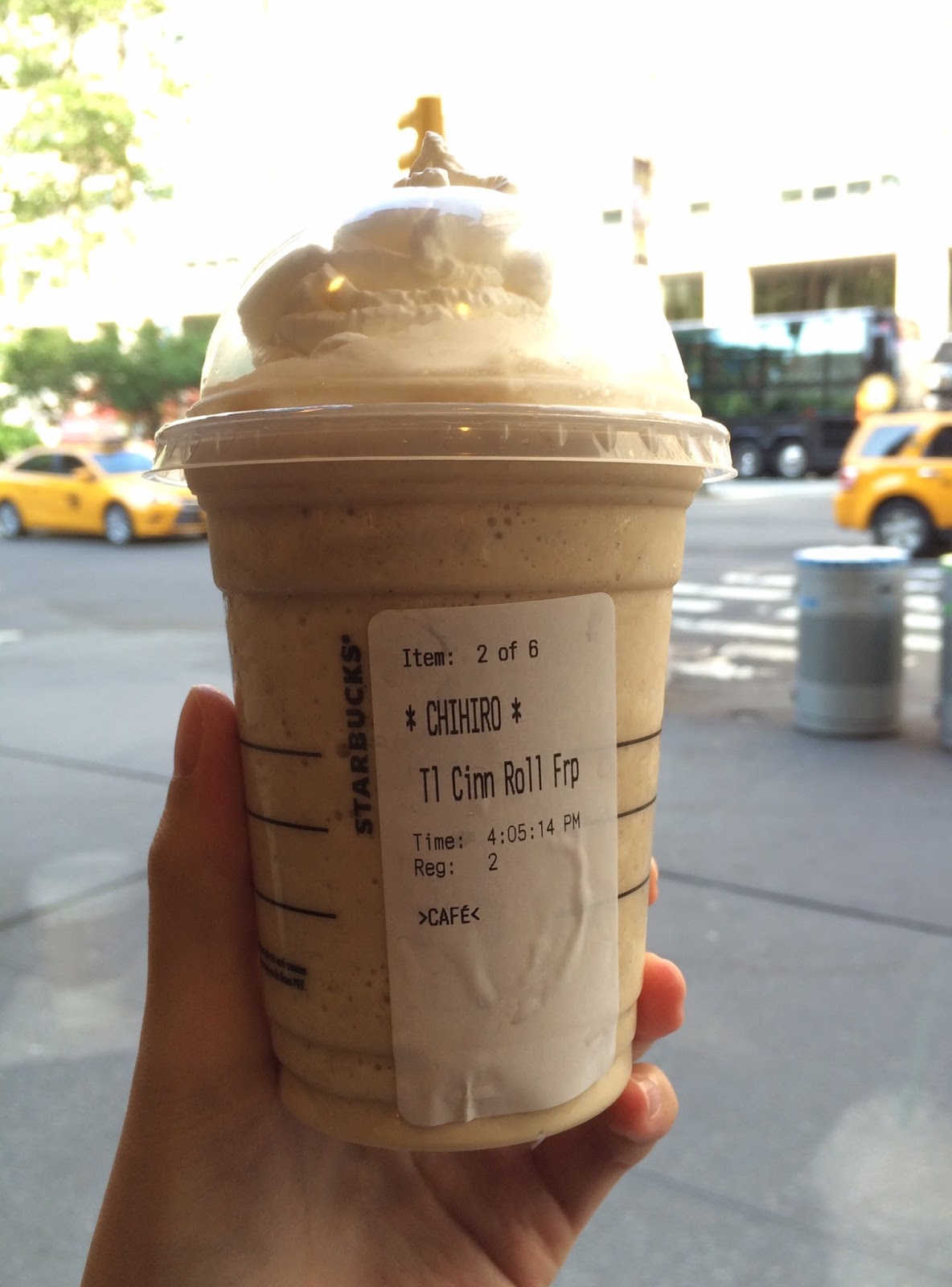 Cinnamon Roll Frappuccino Blended Coffee Beverage From Starbucks