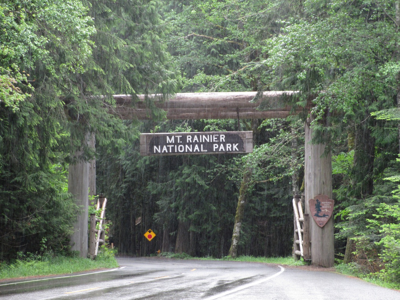 Mount Rainier National Park Sign