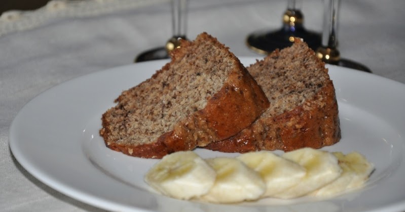 No oil, no butter Banana Cake Recipe - dish-away