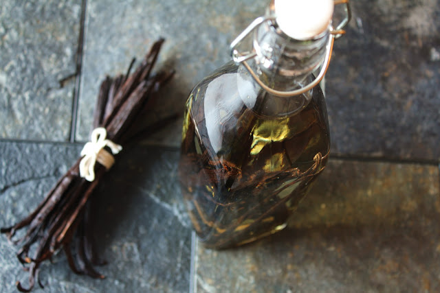 Making Vanilla Extract making vanilla extract, vanilla beans