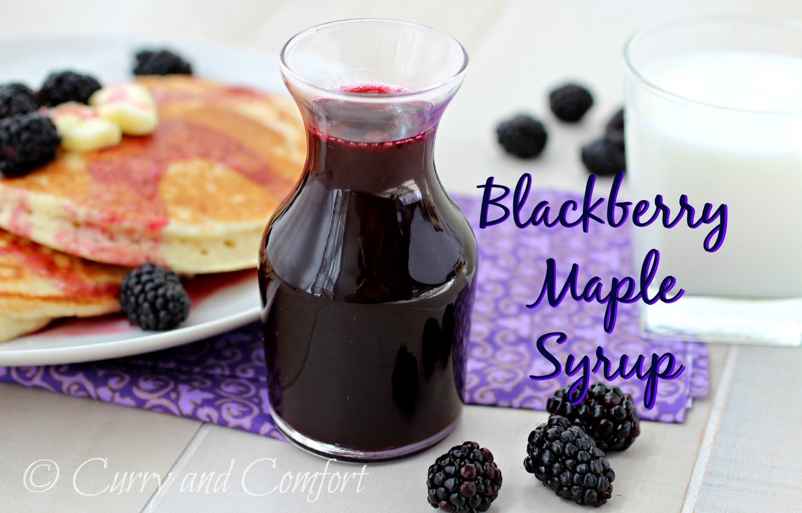 Kitchen Simmer Blackberry Maple Syrup