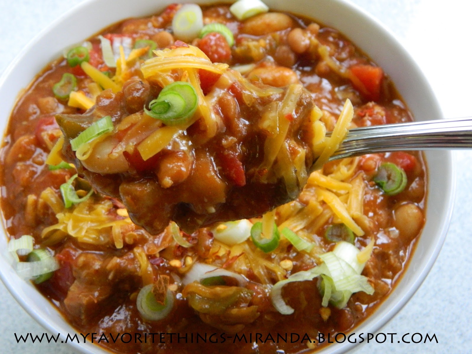 My Favorite Things Crazy Good Slow Cooker Pulled Pork Chili