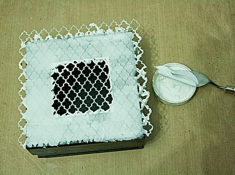 Do More With Less A purple mixed media box for Made With Love...a