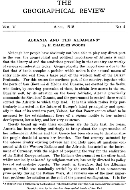 Albania and the Albanians