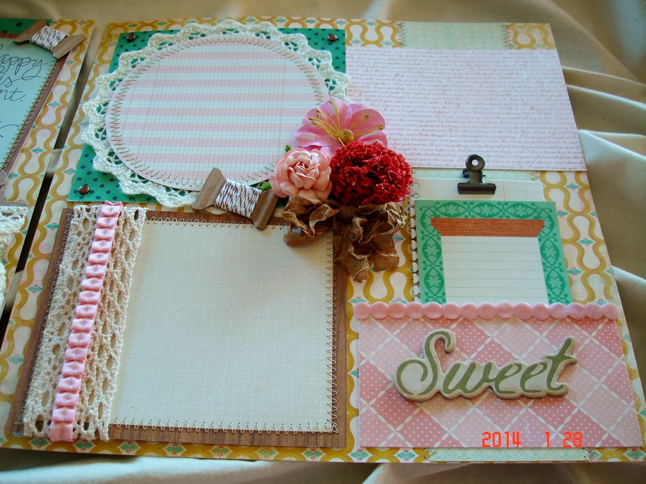 Scrapbooking by Phyllis 12x12 Premade Scrapbook Layout set