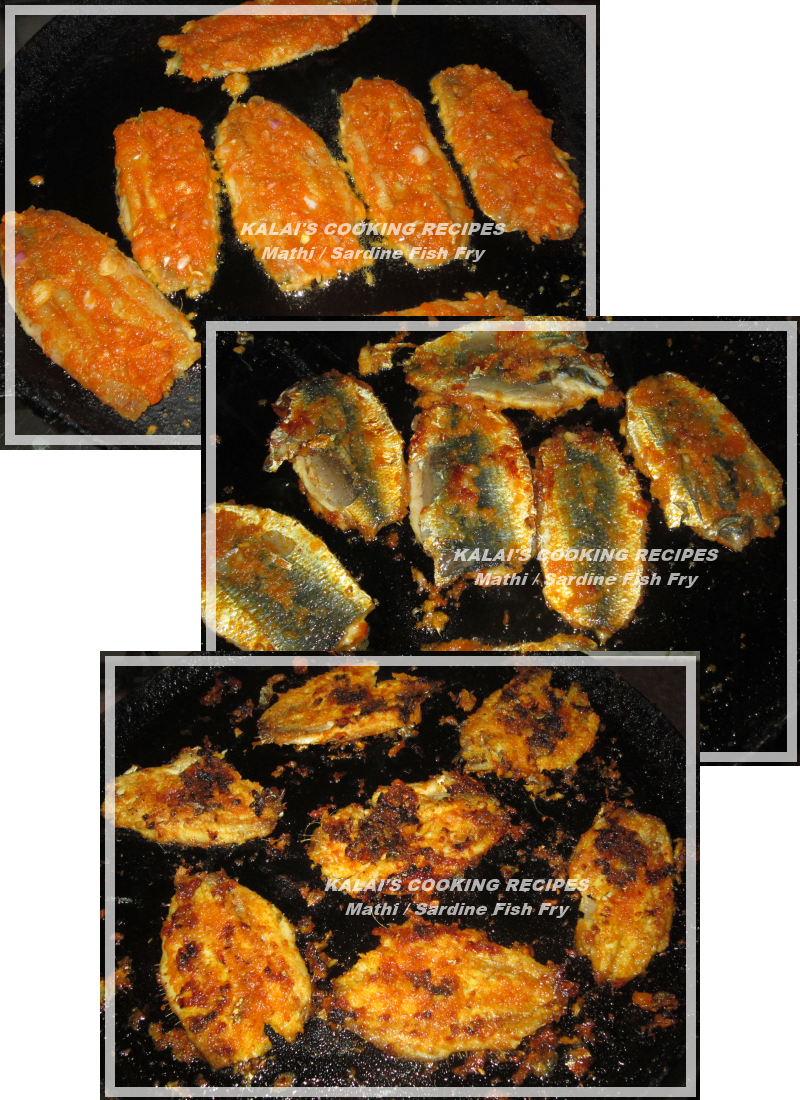 KALAI'S COOKING RECIPES Sardines Fillets Fish Fry with Onion மத்தி