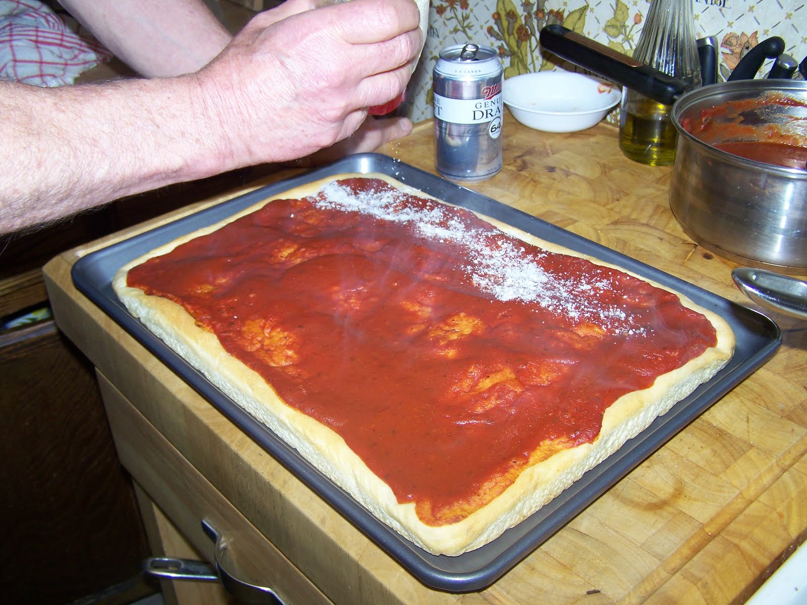 Tupper Cooks! Authentic Utica Tomato Pie....
