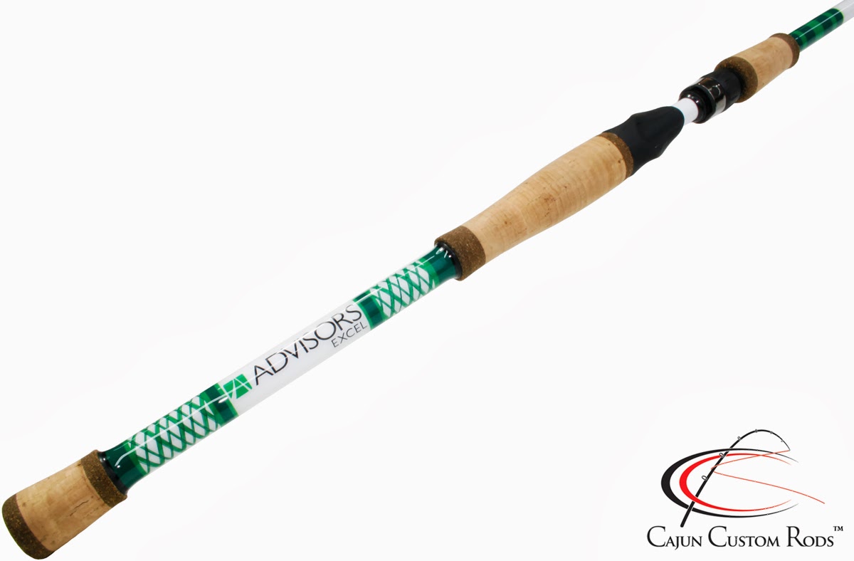 Cajun Custom Rods: Mean Green Split Grip Casting Rod
