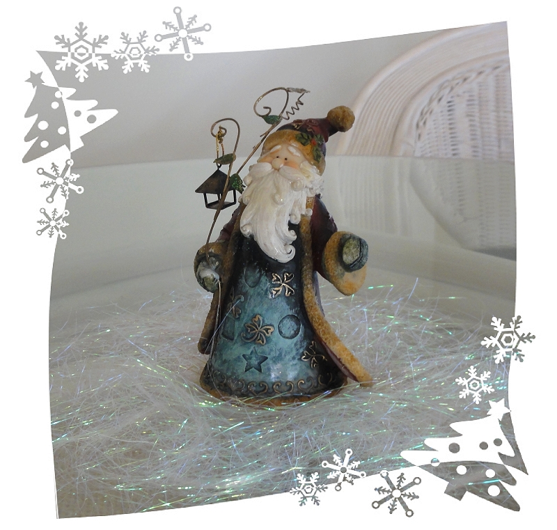 European glass christmas ornaments- santa claus Snap Happy Birding: Berry-Merry Santa Ornament