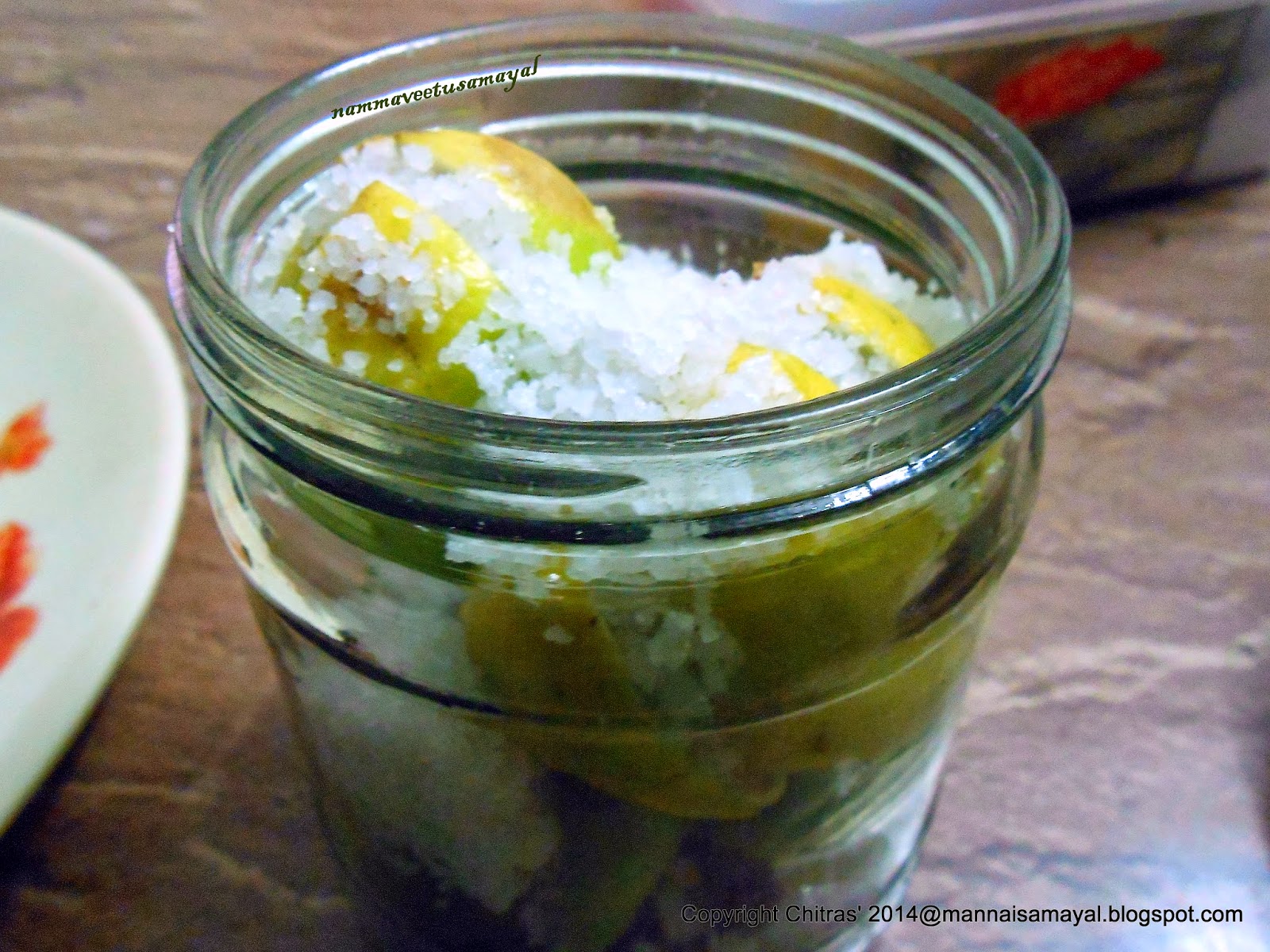 kalakkalsamayal Lemon Pickle Lemon in Salt