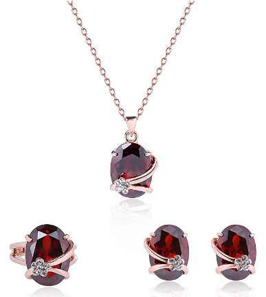 ruby jewelry set