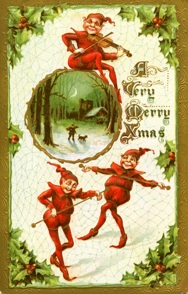 il ventaglio di piume: Bellissime cartoline di natale vintage (pt. 1)
