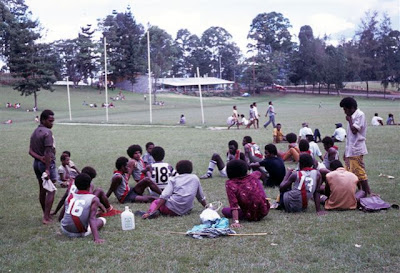 national aussie halftime rules match during park goroka malum nalu iconic club sports background