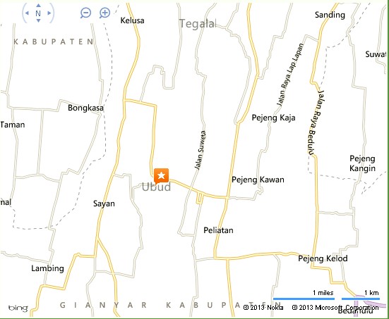 Round Bar Cafe Ubud Bali Location Map,Location Map of Round Bar Cafe Ubud Bali,Round Bar Cafe Ubud Bali accommodation destinations attractions hotels map photos pictures