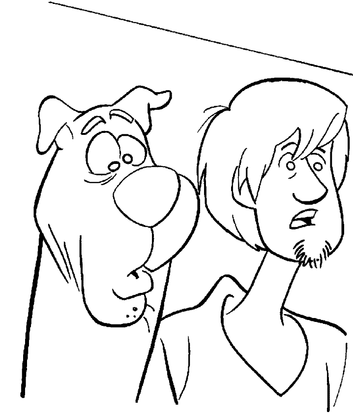 Kids Under 7 Scooby Doo Coloring Pages