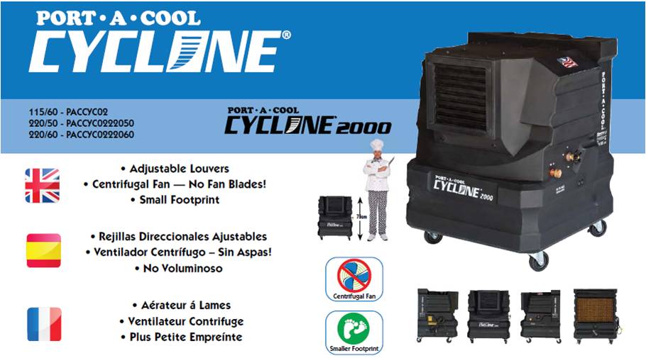 PortACool France Portacool Cyclone 2000 PACCYC02