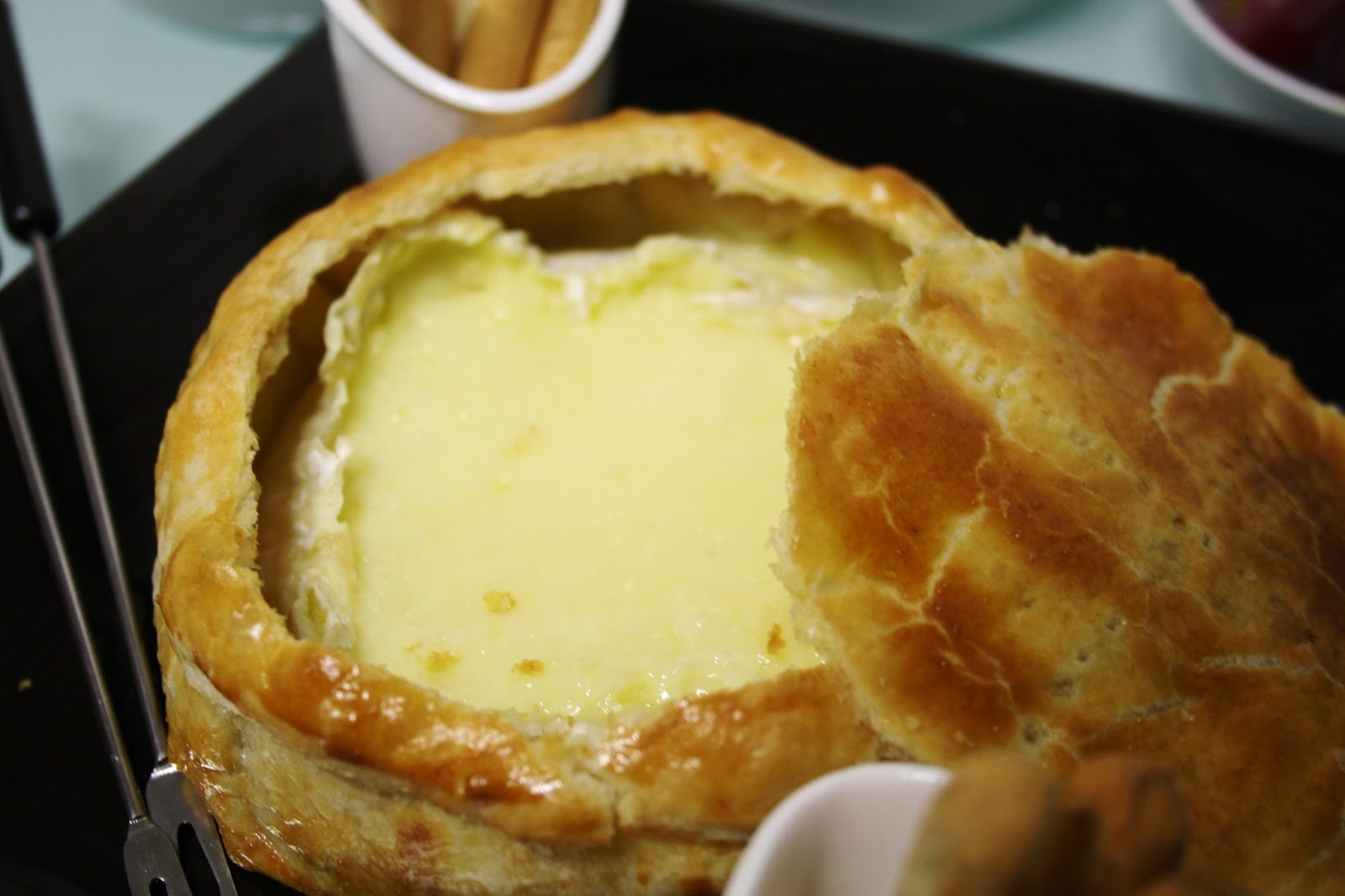 Alocados en la Cocina RECETA DE FALSA FONDUE DE QUESO CAMEMBERT Y