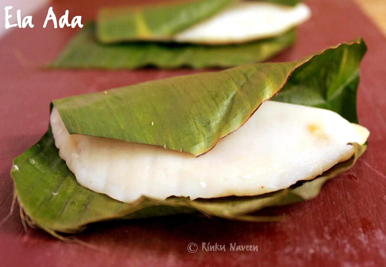 Rinku's Kitchen Treats Ela Ada/ Vazhayila Ada / Steamed Jaggery Rice Cake