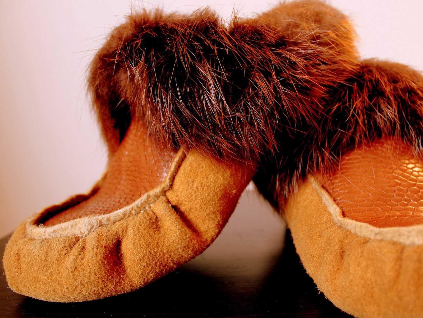 The Murray Chronicles : Sarah McHugh's moose hide slippers