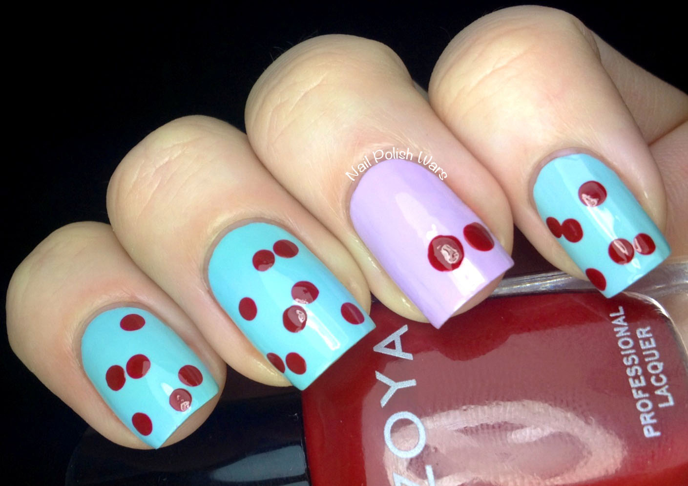 Nail Polish Wars: Cherry Nails for a Cherry Day