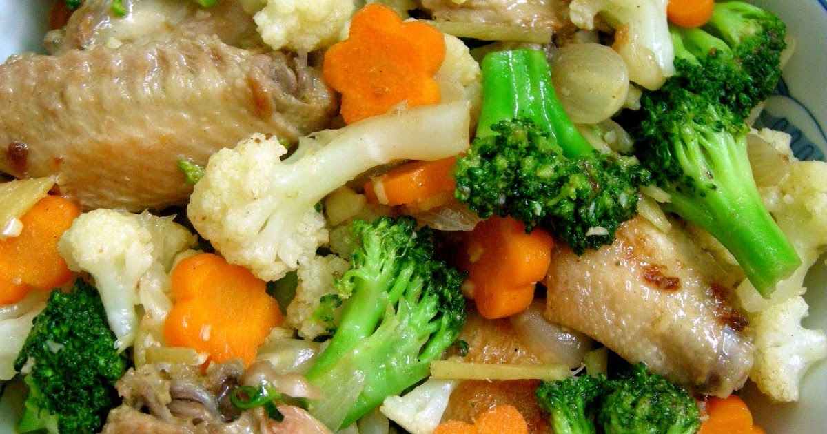 Peng's Kitchen StirFry Chicken Wings with Broccoli & Cauliflower