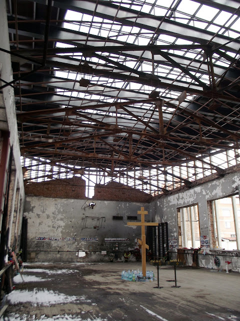 Разрушенный спортзал Бесланской школы, где держали заложников. Беслан, 2012 год