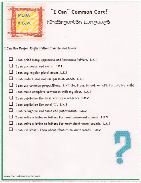 Mrs. Bess's Kindergarten Classroom: Common Core Standards