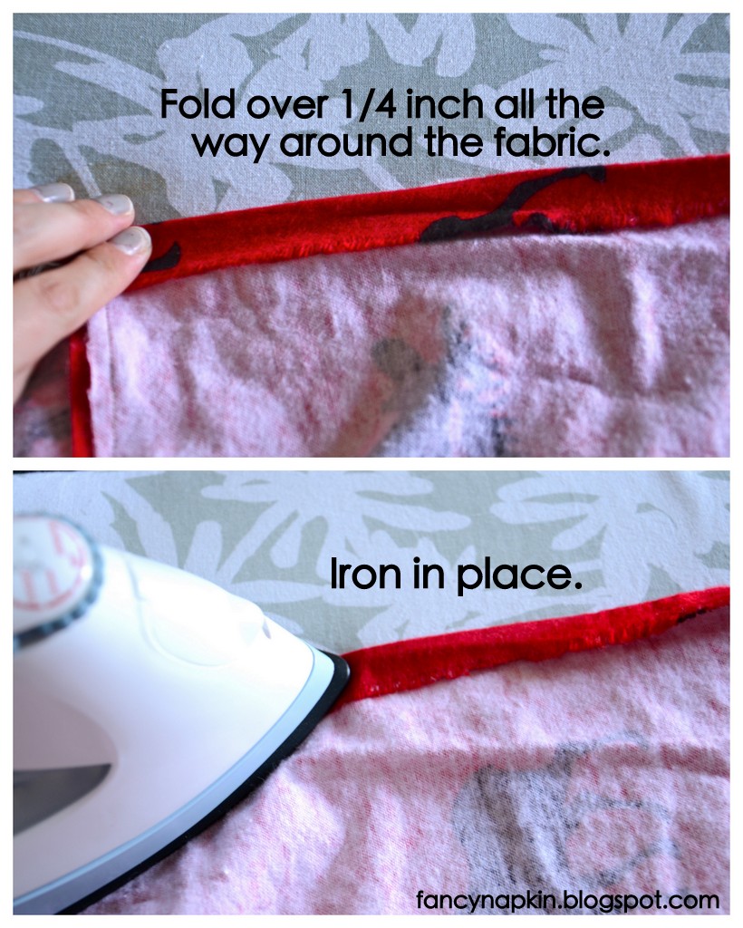 Fancy Napkin .diy crib sheet tutorial.
