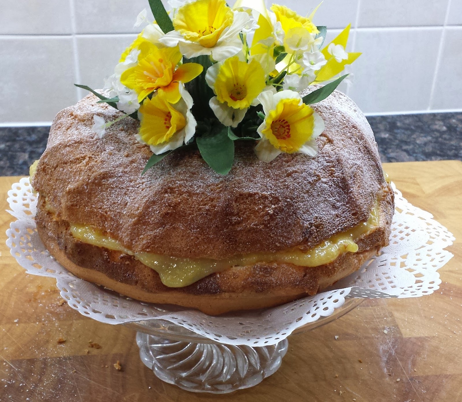 Grandma Abson's Traditional Baking Spring forward with Daffodil Cake
