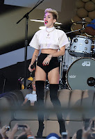 Miley Cyrus on stage