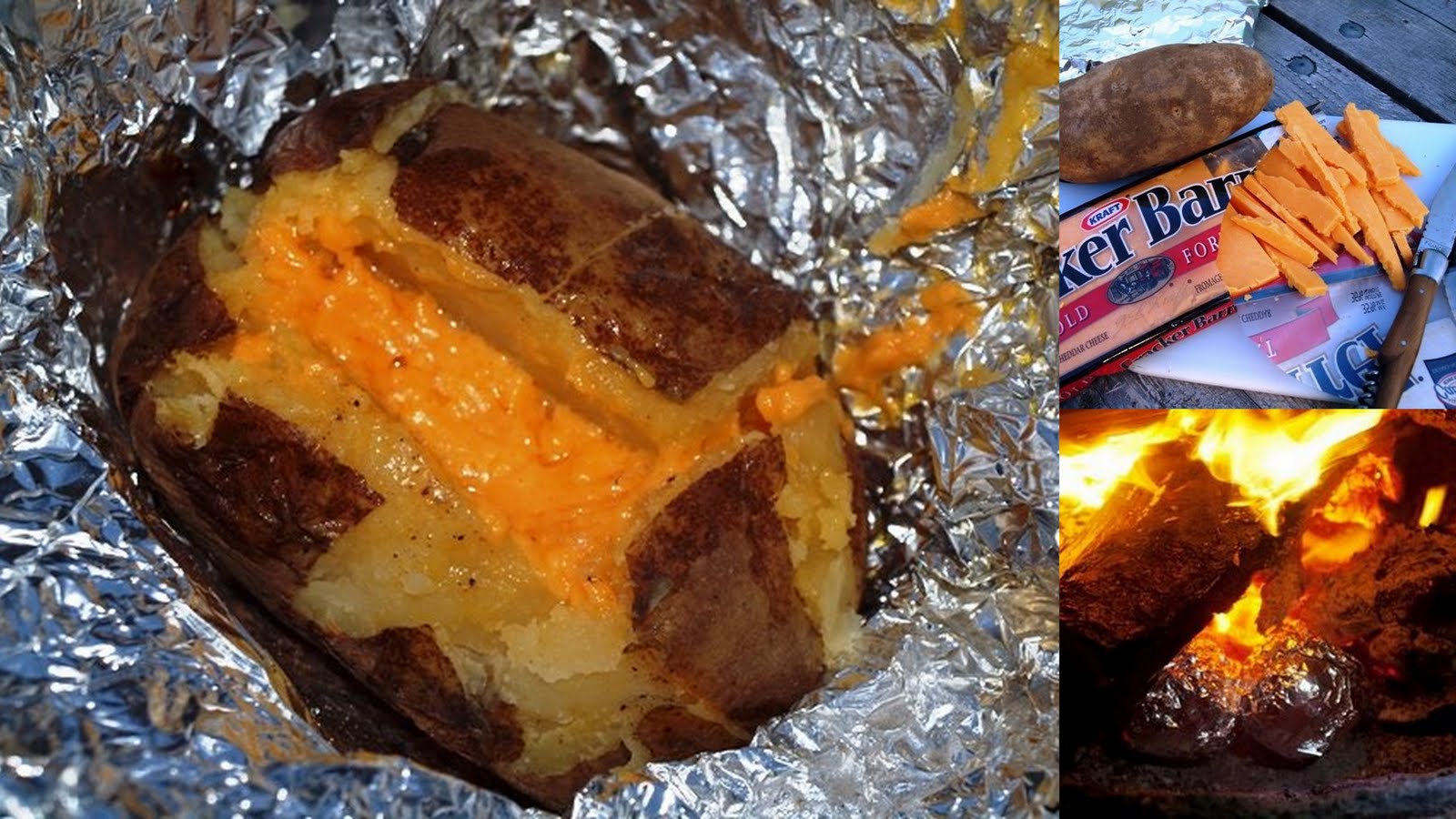 carolynn's recipe box Campfire Baked Potatoes with Cheddar