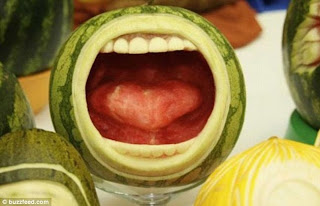 Tỉa khắc dưa hấu nghệ thuật - H&igrave;nh ảnh đẹp