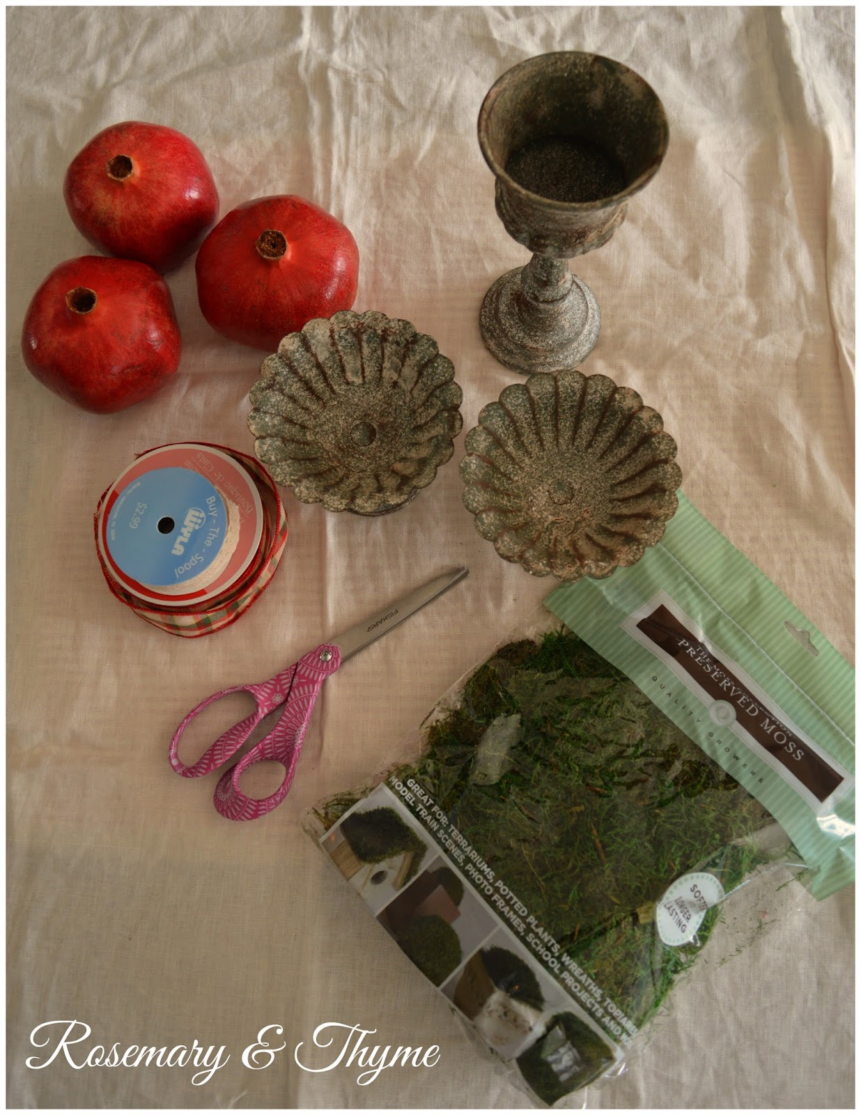 Easy DIY Pomegranate Candleholder For The Holidays