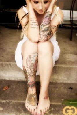 Compilation of Girls with Tattoos