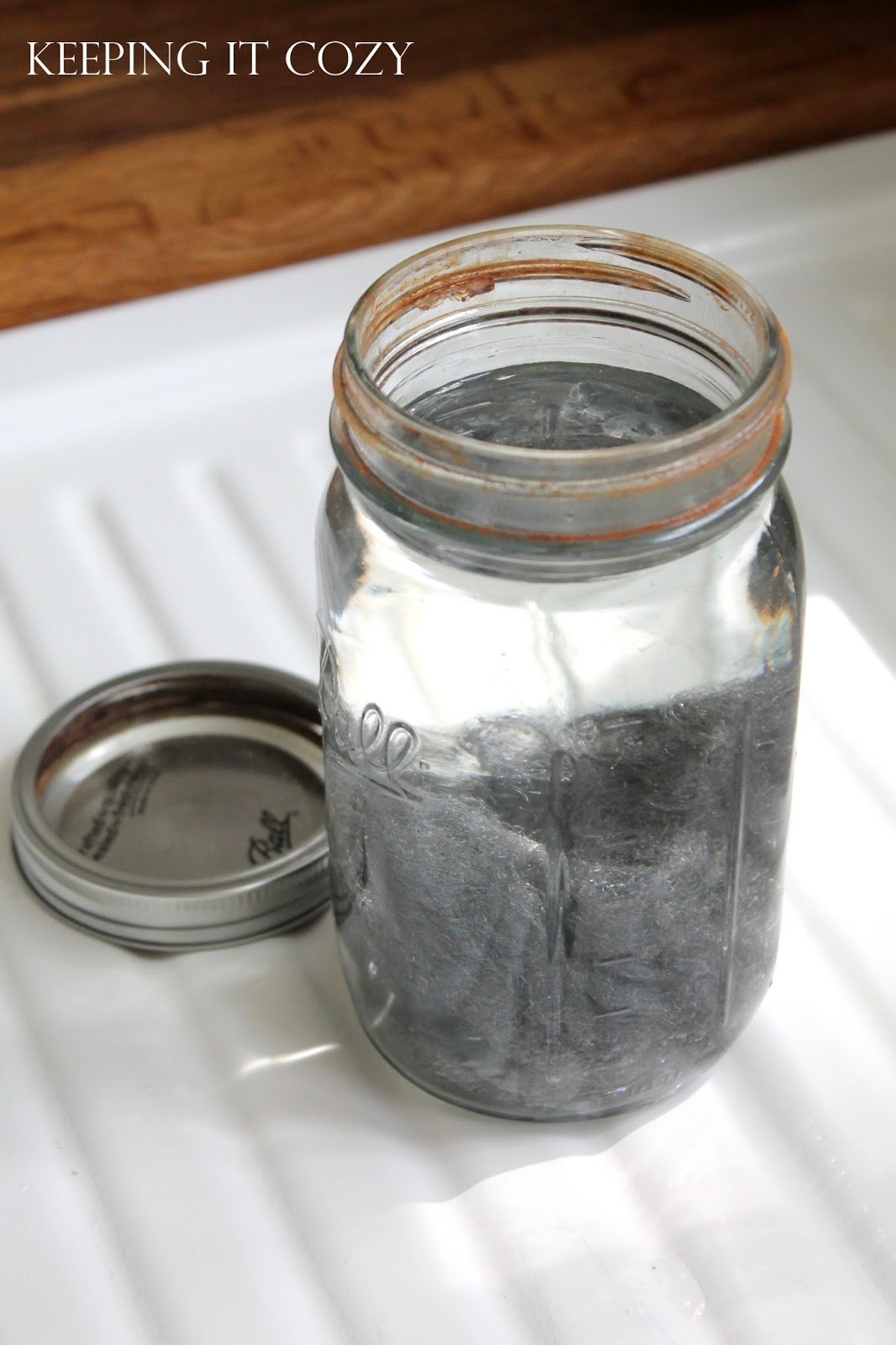 Keeping It Cozy Weathering Wood with Steel Wool & Vinegar