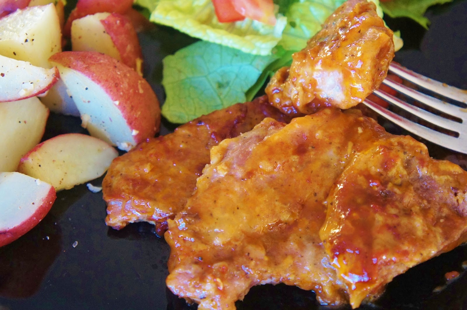 Sweet BBQ Pork Steaks 365 Days of Slow Cooking and Pressure Cooking