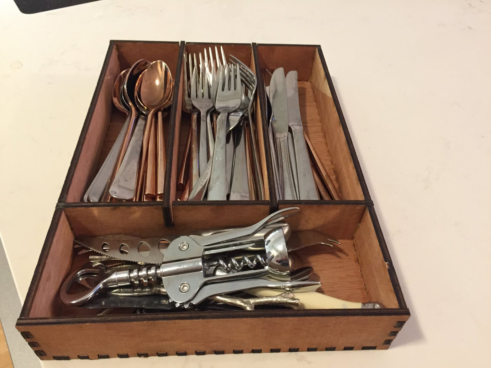The Cyber Omelette Laser Cut Cutlery Drawer