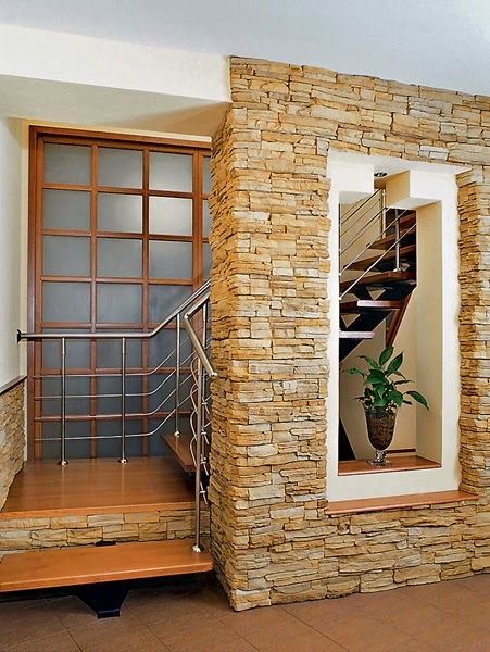 Decorazioni in pietra per interni Decorare pareti con pietre