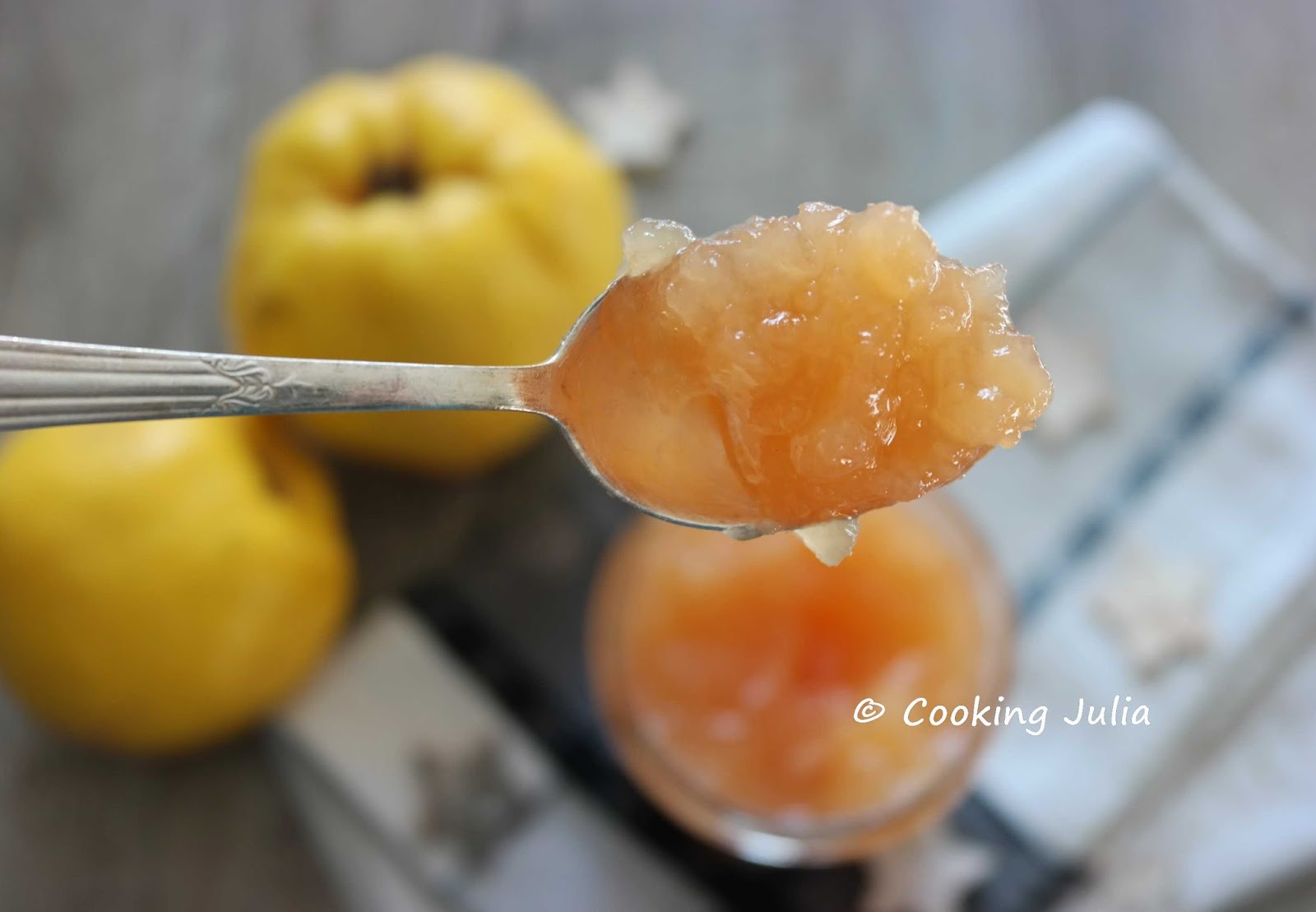 COOKING JULIA CONFITURE DE COINGS