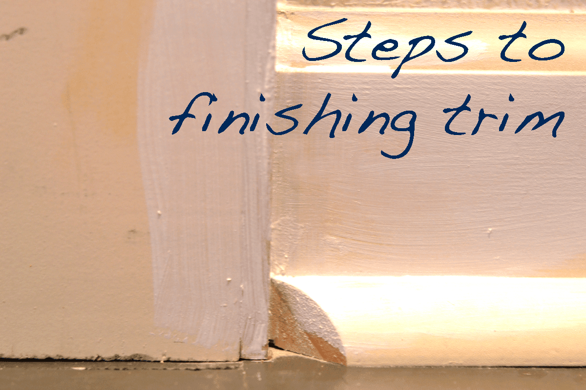 a home in the making {renovate} finishing trim, correctly
