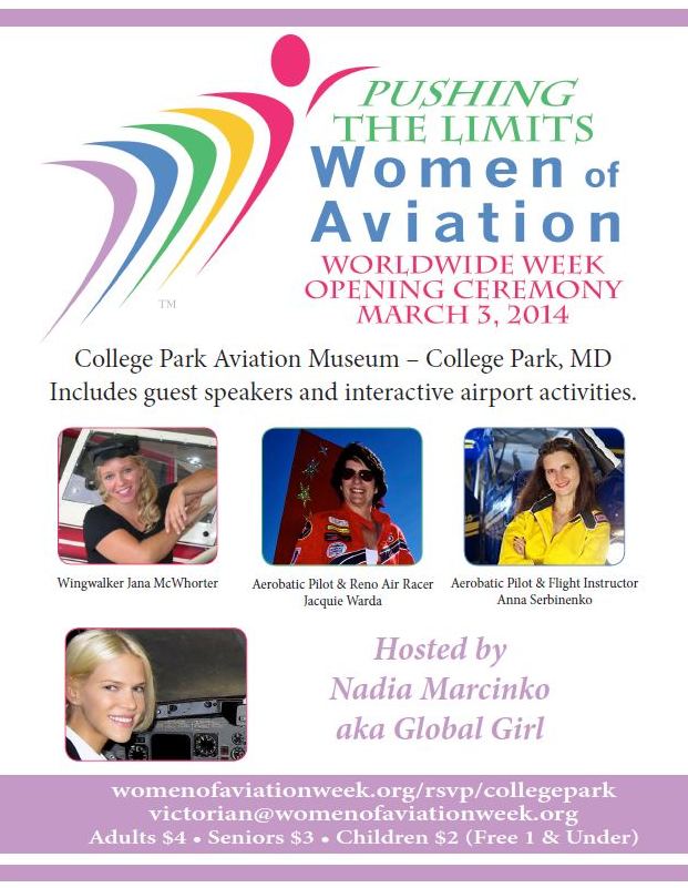 Women of Aviation Worldwide Week Opening Ceremony in Washington, DC