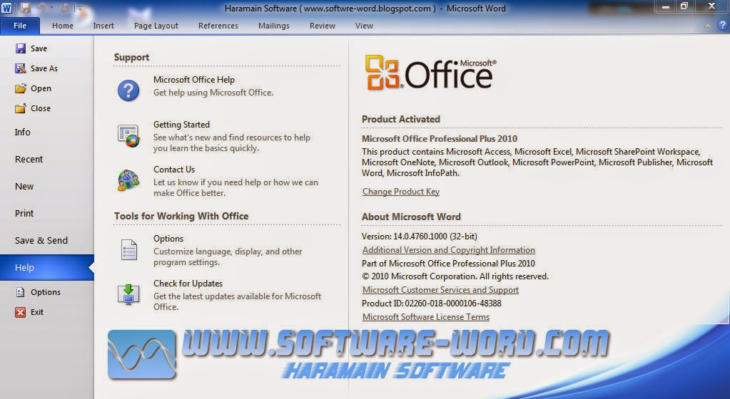 microsoft office 2010 software free download full version with key