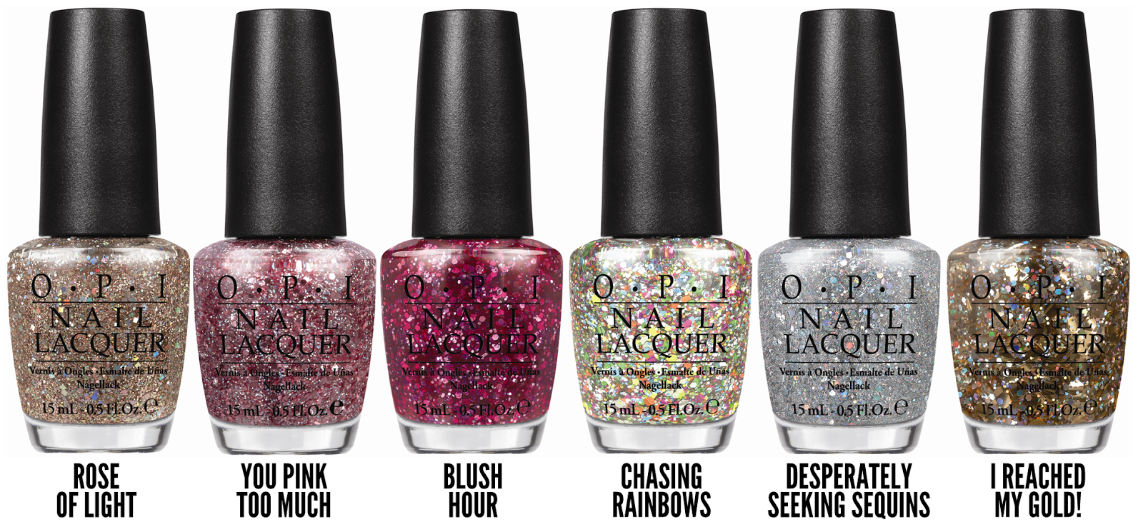 Loki's Lacquer OPI Spotlight on Glitter Collection.