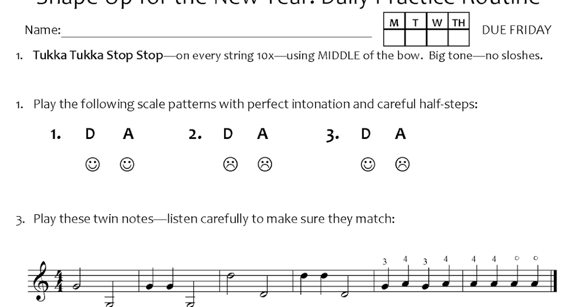 Orchestra Classroom Beginning String Orchestra New Years Practice Routine