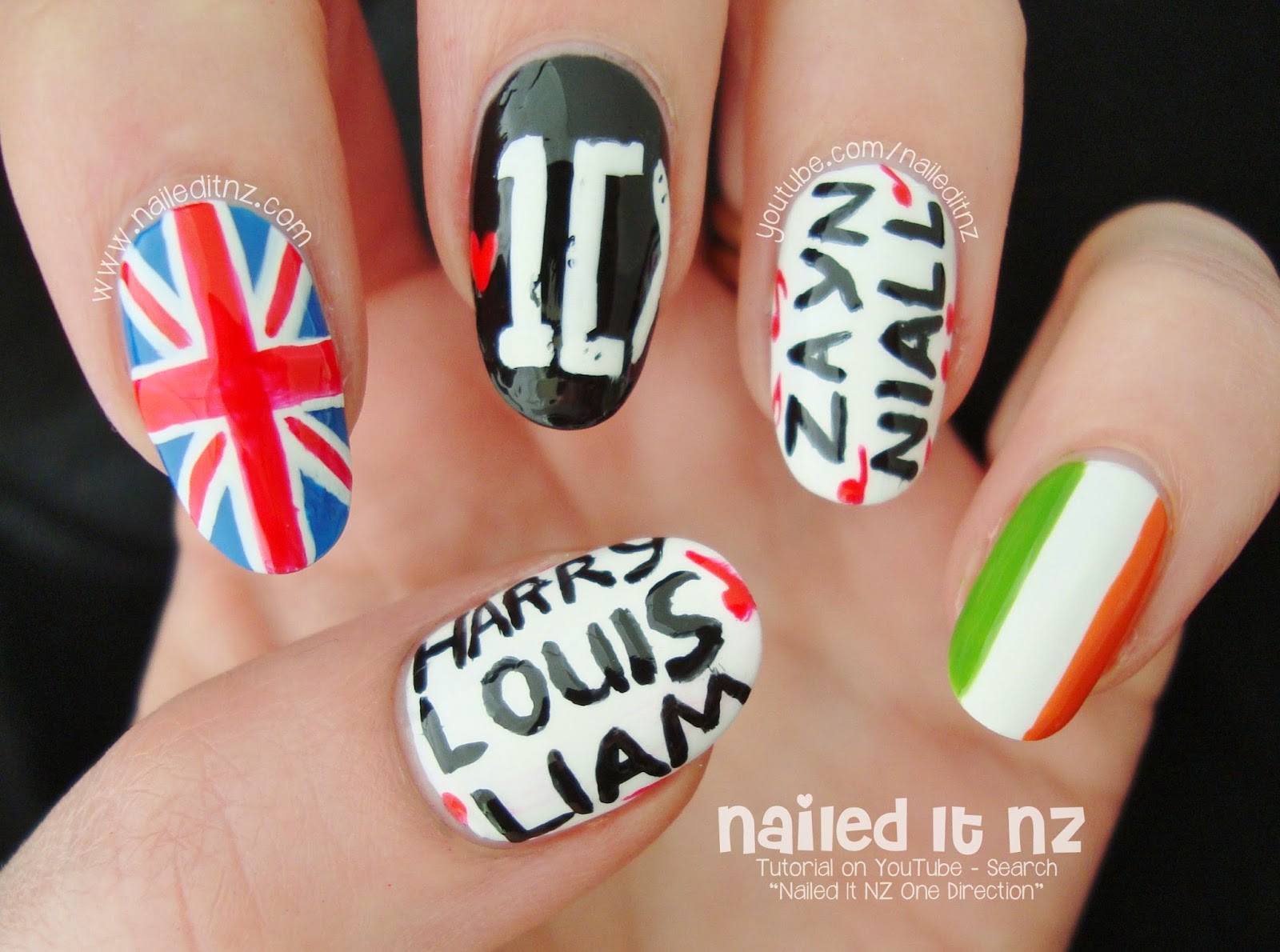One Direction Nail Art 1d Nails